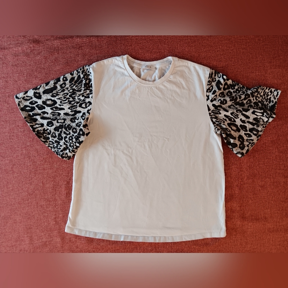 Pure Womans Cotton T Shirt French Size 38 Equivilant To Small